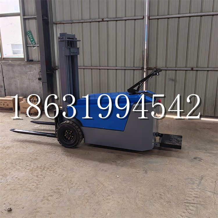 城东区全电动叉车插腿式堆高车液压装卸车1.5吨升高小型站驾式铲车